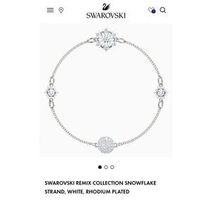 SWAROVSKI- Snowflake White Bracelet- NEW